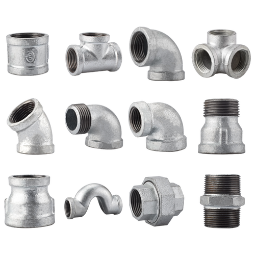 镀锌玛钢管件钢管水管水暖配件大全4分6分弯头消防管三通接头