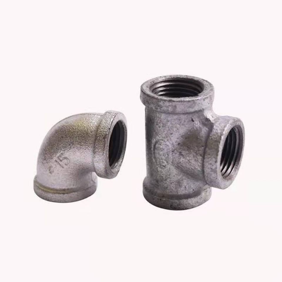 丝扣玛钢管件三通弯头外丝管古油任补心大小头活接双丝直古水暖件